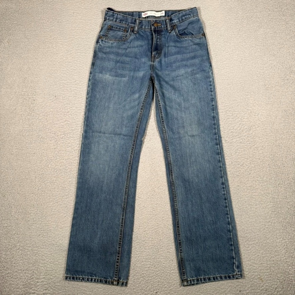 Levis Jeans Womens 16 28x29 Blue 505 Straight Fit Denim 5 Pocket Casual Preppy